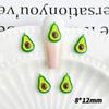 Nuevo en línea rojo hielo transparente color degradado tridimensional fruta lindo joyería para uñas DIY horquilla decorativa accesorios de resina
