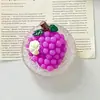 Tazón de Cristal Helado con Diseño Realista de Frutas 3D, Imanes para Refrigerador, Accesorios de Resina, Artículos de Decoración para el Hogar al por Mayor