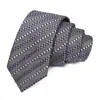 Bestseller transfronterizo, corbata estrecha para hombre de 6 cm, corbata de rayas casual, corbata para hombre hecha a medida, al por mayor en stock, muestra disponible en 7 días