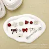 Accesorios Crocs Flor de Zapato Cruzado Hebilla de Zapato Extraíble Rojo de Nicho Accesorios de Lazo Hebilla Decorativa DIY Moda