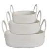 Cesta de Armazenamento Grande, Cesta Pequena, Cesta de Tecido Trançado para Armazenamento de Mesa, Organizador de Itens Diversos, Cesta de Lavanderia