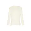 Camiseta de Manga Larga con Retazos de Encaje Estilo Coreano para Mujer, Otoño e Invierno 2026, Corte Holgado, Para Superponer, Top con Dobladillo de Encaje