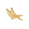 Acero Inoxidable Europeo y Americano Paloma de la Paz Estilo Retro Broche Personalizado Animal Transfronterizo Estilo Metálico Accesorios de Ropa de Alta Gama
