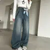 Jeans de Primavera y Otoño para Niñas 2026 Nuevos Casuales Estilo Coreano Pierna Recta Pantalones de Mezclilla con Lazos para Niñas Mayores Modernos