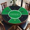 Tapete de mesa de ajedrez y cartas para entretenimiento, tapete de mesa de mahjong, tapete redondo de Texas Hold'em, antideslizante, absorbente de sonido y para póker.
