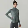 2026 Novo Estilo Gola Alta Zíper Jaqueta de Yoga Feminina Ciclismo Secagem Rápida Top Esportivo Manga Longa Outono e Inverno Roupa Fitness