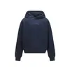 AW3419 High Street Estilo Americano Unisex Peso Pesado 420g Premium Diseño Simple Bordado Sudadera con Capucha de Corte Holgado para Hombre