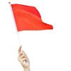 No. 7 Banderas Nacionales Rojas Pequeñas de Mano de 20x30cm, Bandera de Celebración Festiva, Bandera Pequeña con Palo de Plástico