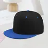 Chapéu Hip-Hop Cor Sólida Color-Blocking Novo Estilo com Logo Personalizado, Chapéu Versátil de Aba Reta Moda Unissex, Chapéu Tendência para Street Dance