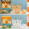 Serie de Juegos de Vasos de Vidrio para Agua de Regalo, Todas las Categorías de Bebidas Calientes, Seguro y Adecuado para Juegos de Vasos de Agua con Limonada, Venta al por Mayor