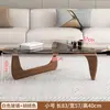 Mesa de centro de cristal, sala de estar, apartamento pequeño, moderno, minimalista, lujo ligero, mesa pequeña, creativa, mesa de centro de moda