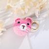 Chaveiro de boneca de lã de desenho animado, crochê, fofo, pingente para bolsa/roupa, boneca com fivela pendurável, decoração para carro, atacado
