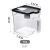 INOMATA Cozinha com Colher Caixa Transparente para Temperos Armazenamento Doméstico de Especiarias Caixa de Temperos Pote para Temperos