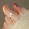 Anillo Camelia Femenino Diseño Nicho Anillo Abierto para Dedo Moda Personalidad Alto Sentido Flor Fritillaria Anillo para Dedo