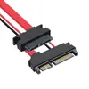 Adaptador SATA 22P Macho para Slimline 7+6 SATA 13P Fêmea 7+15 para Disco Rígido e Drive Óptico de Laptop