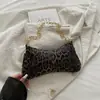 Bolso de mano grande de moda estilo occidental chic con estampado de leopardo, bolso de hombro, bolso cruzado, bolso de axila para mujer 2026