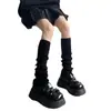 Calcetines Jk de Punto, Calcetines Largos de Tubo para Pantorrilla de Mujer, Calentadores de Piernas, Calcetines Holgados Cálidos de Otoño e Invierno, Rodilleras Lolita Calcetines Venta al por Mayor