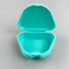 Caja para Dentaduras, Ajustador de Dientes, Caja de Almacenamiento para Retenedores, Caja Triangular Pequeña para Dientes, Caja Plástica Plana al por Mayor