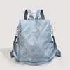 Mochila Vintage de Alta Qualidade Feminina Nova Moda Versátil Azul Jeans Grande Capacidade Casual Viagem Mochila Escolar