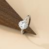 Anillo Elegante Nalan S925 Plata de Ley Lujo Ligero Completamente Incrustado de Diamantes Brillantes Nuevo Estilo Chino con Diseño de Flor y Huevo de Paloma R03352