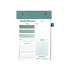 Páginas Interiores de Planificador A5 Notas Adhesivas Cuaderno de Planificación de Estudios Páginas Desprendibles Planificador de Registro Diario