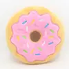 Nuevo Juguete de Peluche para Mascotas con Forma de Dona 15cm Serie Navideña de Donas Juguete Sonoro para Perro