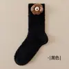 Meias de Coral Grosso Quentes para Outono e Inverno, Não Soltam Fiapos, com Boneco Cartoon, Cor Sólida, Fofas, para Dormir, Meia-Calça, Meias para Casa de Maternidade