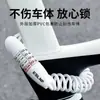 Eslnf Candado para Bicicleta Antirrobo Portátil Candado de Contraseña Candado para Casco de Motocicleta Bicicleta de Montaña Carretera Mini Candado de Cadena