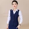 Colete de trabalho terno profissional feminino moda OL slim fit negócios colarinho branco banco hotel recepção macacão de barbeiro