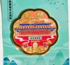 Ímãs de Geladeira de Metal Pontilhados Cidades Chinesas Pequim Pontos Turísticos Lembrancinhas Turísticas Praça da Paz Celestial Cidade Proibida Palácio de Verão Grande Muralha