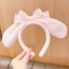 Peluche de Dibujos Animados Jade Gui Perro Lazo de Encaje Diadema Otoño e Invierno Lindo Lavado de Cara Diadema Niña Clips para el Cabello Accesorios para el Cabello Sombrerería