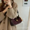 Bolso de Hombro de Diseño Vintage de Nicho Temporada Otoño 2026 Nuevo Bolso Baguette de Color Sólido de Moda para Mujer Bolso de Hombro Casual a la Moda