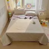 Estilo Coreano Ins Colcha de Algodón de Doble Cara Juego de Tres Piezas Rellena Acolchada Tatami Individual Doble Sábana para Cuatro Estaciones Antideslizante