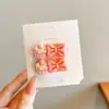 Presilha de Cabelo Fofa com Laço de Bolinhas para Meninas, Presilha Bico de Pato de Alta Qualidade para Franja Lateral de Crianças e Bebês