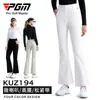 Pgm Ropa de Golf para Mujer Verano Pantalones Elásticos Ligeramente Acampanados de Cintura Alta con Cintura Elástica en la Espalda
