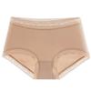 Roupa íntima feminina ultrafina de verão, cintura média, sem costura, borda de renda, algodão, virilha antibacteriana, secagem rápida, respirável, nova máscara, calças