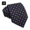 Corbata de Hombre Estilo Hong Kong Retro Estampado Vestido Moda Yuppie Seda Texturizada Accesorios Camisa Traje Hecho a Mano Ancha 8CM
