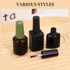 Botella vacía de esmalte de uñas de vidrio de 15 ml, esmalte de uñas con cepillo, botella de esmalte de uñas, embalaje de botellas pequeñas, fabricantes en stock, venta al por mayor