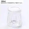 Pote de Vidro para Pudim com Tampa, Garrafa de Leite de Parede Dupla, Garrafa Dosadora de Alimentos Resistente a Altas Temperaturas, Pote para Mousse e Geleia, Copo para Iogurte
