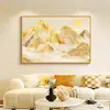 Rizhao Golden Mountain Restaurant Sala de Estar Mural de Pared Pintura Decorativa de Pared de Fondo para Sofá de Sala de Estar Moderna y Sencilla Mural de Entrada al Pasillo