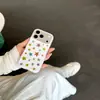 Funda para teléfono Apple 18promax Estampado de cuadros rosa coreano japonés Estrellas de colores Aplicable a iPhone16/17pro Bolso 15