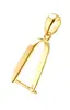 Broche de Seguridad de Plata de Ley S925 con Cierre de Oro de 24 Quilates, Hebilla Simple Japonesa y Coreana de Jade para DIY, Broche Colgante de Ámbar y Jade