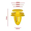 Adequado para Hyundai Yuedong Peças Automotivas Amarelo Universal Revestimento de Acabamento de Porta Para-lama Para-choque Plástico Fivela