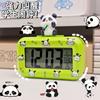 Reloj Despertador Electrónico de Muñeco de Bambú Panda con Retroiluminación Temporizador de Alarma Reloj de Escritorio Sencillo para Dormitorio