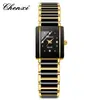 Chenxi Chenxi Square Reloj de Pareja para Mujer y Hombre Venta al por Mayor Cerámica Moda Transfronteriza Reloj de Cuarzo Cx-104A