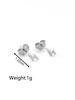Moderna Versátil Juego de Pendientes, Mini Sencillos Pendientes de Acero Inoxidable con Chapado en Oro de 18 Quilates para Mujer, Pendientes Pequeños de Acero Inoxidable