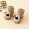 Meias de Chão para Bebê Recém-Nascido Outono e Inverno Espessadas de Terry com Pontos Antiderrapantes Tipo Bebê Algodão 0-1-3 Anos Personalizadas Atacado