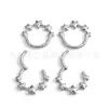 Anillo Cerrado Estrella de Titanio F136 Pendientes de Anillo Cerrado Anillo para Labio Anillo para Nariz Joyería para Piercings de Aleación de Titanio G23 Pendientes