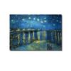 Pintura Decorativa al Óleo con Tinta Inyectora Yimin Cielo Nocturno Estrellado Azul Único Pintura Colgante para Hotel Hogar B&B Suministro Transfronterizo
