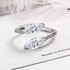 Anel de diamante zircônia flash design nicho moda temperamento anel transfronteiriço anel feminino fornecedor de joias ao vivo fábrica